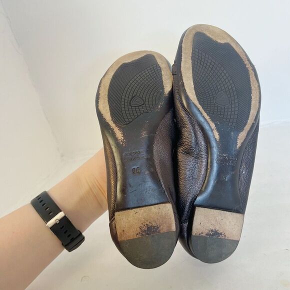 AGL Attilio Giusti Leombruni Monika Ballet Flats Cap Toe Brown Bronze Size 6 - Picture 4 of 8